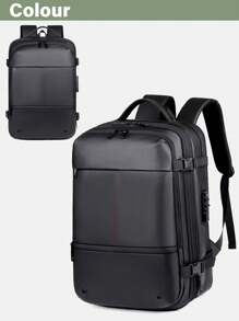 1个真空压缩背包，带行李带，符合TSA标准，采用耐用尼龙材质，可扩展设计，男女通用大容量旅行背包，多功能行李收纳背包，轻便防水，旅行必备 - 彩色 - 查看 10