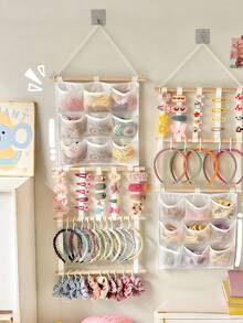 1 件儿童发饰展示架，多层发带收纳架，优雅发饰收纳解决方案