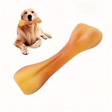 Squeaky Dog Bone Chew Toy, Rubber Durable Teething Chew Toy For Pet Training And Teeth Cleaning