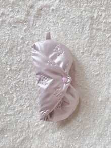 1pc Glasses Pouch Bow Embossed Heart Pink PU Leather With Patterns Heart Shaped Eyewear Storage Case Bow Embossed Pouch Eyewear Accessory