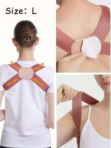 Corrector de postura ajustable para mujeres y hombres, soporte de postura invisible para adultos, cinta de soporte para la espalda y los hombros para mejorar la postura, soporte para la espalda y el pecho, cinta moldeadora del Body, unicolor de poliéster, accesorios de sujetador, sin batería requerida