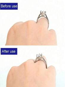 8/16/24片装透明戒指尺寸调节器，隐形戒指尺寸调节器，女士松紧戒指尺寸缩小器，DIY缝纫珠宝工具套装 - 适用于结婚戒指和珠宝，佩戴舒适，缩小戒指尺寸保护器，适合所有戒指尺寸，戒指固定器，戒指调节器，隐形透明收缩垫，适合所有人