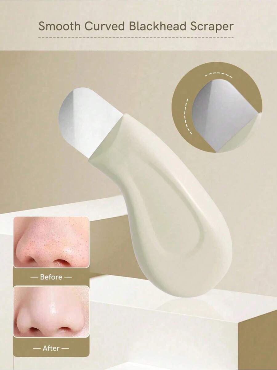 Mitesserentferner, Porenreiniger für Mitesser und Mitesser, Gesichtsreinigungswerkzeug, Beauty-Pflegewerkzeug, ergonomischer Mitesserentferner - Verschiedenfarbig - Übersicht 1