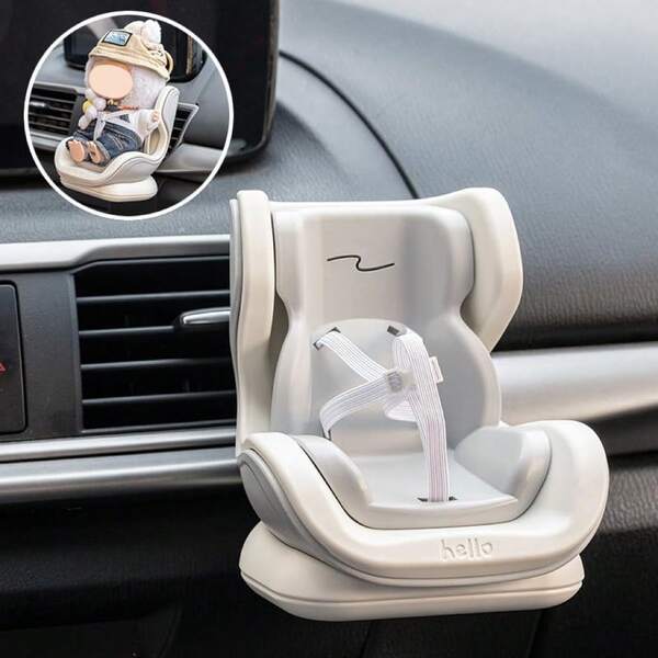 1pc For Labubu Compatible Car Safety Seat Models - Display Stand Suitable For Vehicle Or Desktop Decoration, Collecting Decorations Accessories