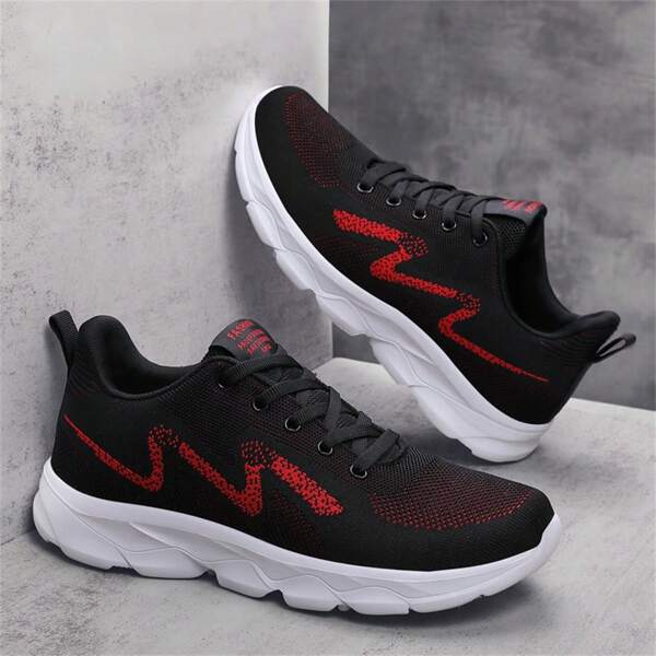 Zapatillas deportivas casuales para hombres de talla grande, zapatillas de correr de malla de moda, transpirables y duraderas, precio especial al por mayor
