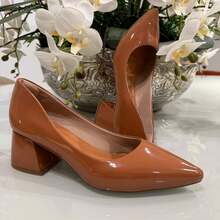 SHOW SHOW 5 CM BLOCK HEEL SCARPIN - CARAMEL VARNISH - View 2