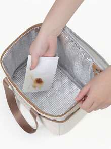 4-warstwowa izolowana torba na lunch, termiczna torba chłodząca i ogrzewająca, wodoodporna torba na lunch z folii aluminiowej do pracy, szkoły, na piknik i zajęcia na świeżym powietrzu