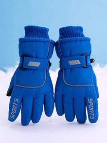 1 Pair Kids Winter Gloves, Waterproof, Windproof, Warm, Suitable For Snow Play, Skiing, Cycling, Outdoor Activities For 8-12 Years Old Boys And Girls - FIVE STRIP SPORTS GLOVES - View 15