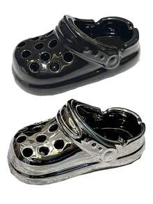 鞋形陶瓷烟灰缸,独特的烟灰缸礼品,适合烟民、家庭、办公室、酒店桌面摆放,也可用作办公桌配件、圣诞装饰、婚礼装饰、家居装饰或房间装饰。 - 彩色 - 查看 20