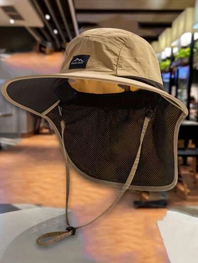 [Durable Sun Hat] Durable Polyester Unisex Outdoor Sun Hat | Suitable For Fishing, Travel, Camping, And Hiking - Available In 4 Colors: Navy Blue, Black, Khaki, And Street Style