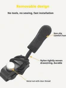 10 件装通用拉链修理套件快速修复滑块 - 易于安装无缝替换拉链头，适用于夹克、行李箱、背包、靴子 - 黑色拉链头 - 彩色 - 查看 9