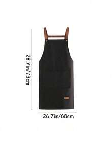 1pc Customized Family Kitchen Cooking Apron, Custom Print Apron - Personalized Cooking Apron, Custom Logo Apron, Chef Apron, Custom Name Apron, Gift For Bakers, BBQ Apron, Kitchen Apron, Modern Polyester Oil-Proof Apron, Black Kitchen Apron, Polyester Apron For Garden, Kitchen And Housework Perfect For Home, Restaurant, And Kitchen Cooking, Suitable For Mother's Day, Wedding Season, Graduation Season, Gifts For Family And Friends,Fall Decor