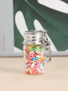 5/3/1 Stück kleine Glasflasche mit Aluminiumkappe, dekorative Wunschflasche, 7ml/0,2oz mit Schlüsselanhänger Handwerksgeschenk Anhänger DIY Glasgefäß Micro Nachrichtenflasche - personalisiertes Accessoire für Reisen, Heimdekoration