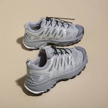 Women Chunky Shoes - 灰色 - 查看 8