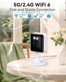 2K AI Indoor And Outdoor 360-Degree Smart Security Camera, Pet Monitoring, With Audio And Video Functions, Two-Way Intercom, Infrared Night Vision, 5G/2.4GHz Wireless WiFi Continuous Recording, Home Security Camera