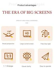 1pc 12/14/16/18 Inch Ultra Clear Mobile Phone Screen Amplifier, New Upgraded 3D Curved Screen Foldable And Extendable, Mobile Phone Desktop Stand, Anti Blue Light Lenses, Eye Protection