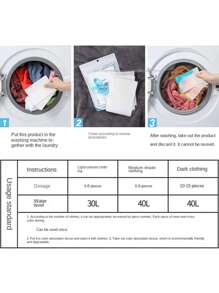 100片/50片/30片衣物除色洗衣片，防染色衣物纸