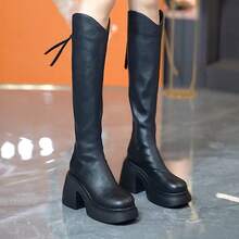 Women Mid-Calf Boots - 黑色升級版長款 - 查看 6