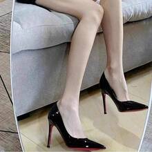 Women Pumps - Giày cao gót màu đen đế đỏ - Xem 3