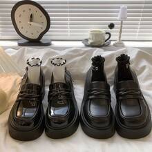 Women Loafers Shoes - 亮光黑 - 查看 5