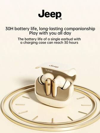 Jeep EW136 TWS 无线耳机重低音防水运动音乐耳机高清通话耳机带麦克风