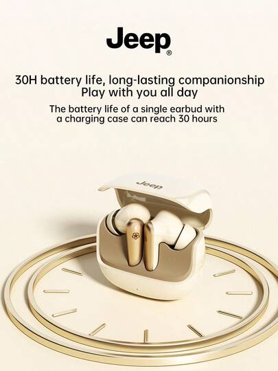  Jeep EW136 TWS 无线耳机重低音防水运动音乐耳机高清通话耳机带麦克风