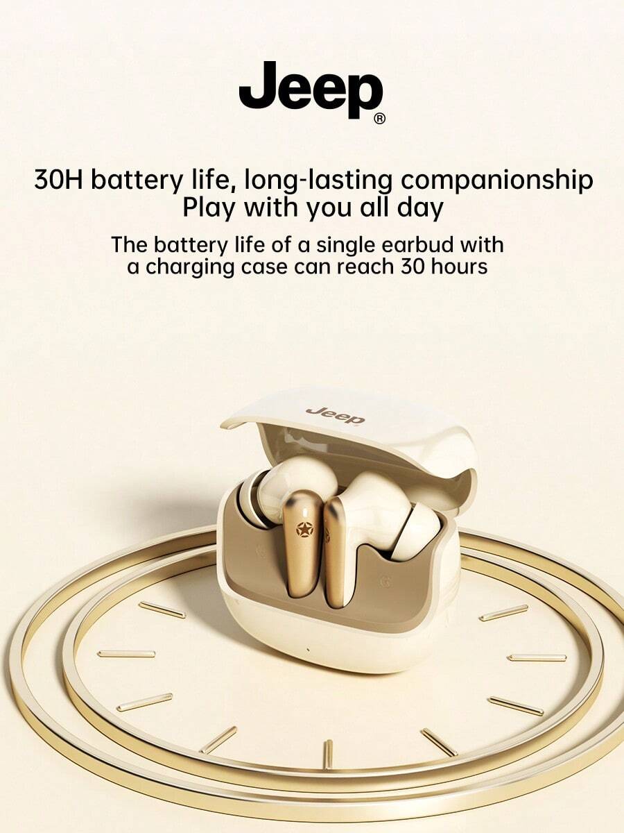 Jeep EW136 TWS Wireless Earphones Bass Waterproof Sports Music Headset High Definition Call Headphones With Mic - one-size - View 1