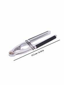 1pc Zinc Alloy Nutcracker, Non-Slip & Effortless, Perfect For Kitchen Prep, Picnics, Office Snacks, Family Gatherings, Holiday Nuts, Baking, Road Trips, BBQ Outings, Gift Set Matching, Easy Shell Cracking In 10s"