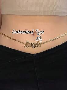 Customized Waist Chain, Waist Ornament, Belly Chain, Body Chain, Body Chain Jewelry, Personalized Waist Chain - Style 5 - View 15