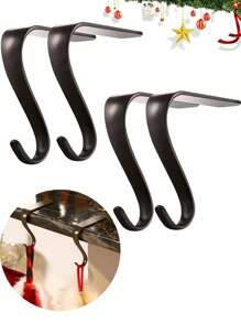 Crochets de suspension de Noël, crochets de décoration de Noël, crochets pour sapin de Noël, petits crochets en métal pour ornements, crochets en forme de S pour décoration de Noël, décoration de scène, décoration de chambre, décoration de maison, décoration de fête de Noël, décorations de Noël