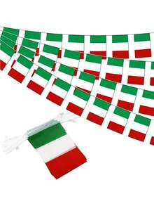 意大利国旗、节日庆祝彩旗、悬挂旗帜 - 彩色 - 查看 1