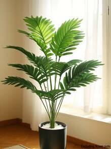 2pcs 65cm Artificial Plants, Fake Palm Tree, Tropical Palm Tree Leaves, UV-Resistant, Greenery Bush Faux Fake Plants, Suitable For Home Wedding Garden, Outdoor, Office Decor, Home Decor, Restaurant Decoration(This Product Is Sent Separately And Needs To Be Assembled By Oneself. Size: 65cm)