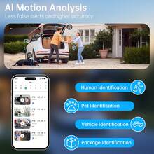 Solar-Powered IP65 Waterproof Security Camera, 2K High-Definition Outdoor/Indoor Wireless Camera, With Artificial Intelligence Motion Detection, Two-Way Audio, 5200 Mah Battery And Solar Panel, Suitable For Home, Pet, Babysit Camera, Garage, Yard, Solar Security Camera