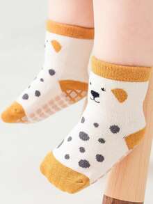 5 Pairs Cotton Baby Anti-Slip Floor Socks, Cartoon Toddler Non-Skid Breathable Socks - Multicolor - View 4