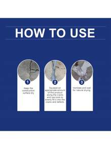 Multi-Purpose Crack Filler, Daily Sealing Waterproof Invisible Glue, For Construction Site, Home Use, Leak Repair