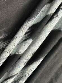 幽灵图案白色油墨直喷印花，舒适透气，女士休闲时尚100%纯棉圆领短袖上衣，夏季T恤，休闲女士图案T恤，纯棉印花T恤，夏季T恤，女士T恤，上衣，夏季上衣，度假装，旅行装备，沙滩风，简约度假装 - 黑色 - 查看 5