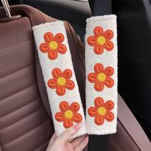 1pc/2pcs Car Seat Belt Shoulder Protector Fresh Floral Car Seat Belt Protector Soft And Comfortable - one-size - View 13