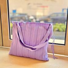 Umbrella Accessories And Storage - Creamy White and Red Vertical Stripes Bag - View 5