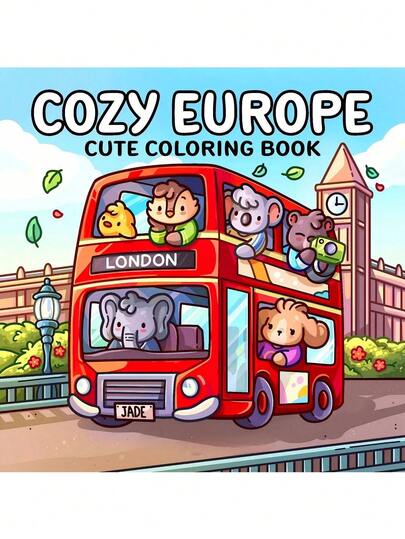 1 buc. EUROPA CONFORTABILĂ: Carte de colorat pentru adulți și adolescenți, modele super drăguțe de spații confortabile și hygge pentru relaxare. Eliberează emoțiile și ameliorează anxietatea | Cadou ideal pentru sărbători și ocazii speciale Înapoi la școală Cadouri Coco Jucării pentru fete și băieți Jucării pentru adolescenți Carte de colorat Wyo (implicit fără marker)