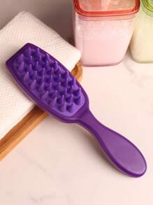 1 Stück Shampoo Bürste Kopfhaut Massagekamm, Silikon Haar Scheuerbürste mit langem Griff für Haarwachstum und Schuppen Entfernung, für Zuhause Gebrauch Haarbürste Kamm (Pink Schwarz Braun Lila), Haarzubehör, Haarstyling, Haarprodukte, Haarkamm, Haarzubehör, Haarstyling Set, Haarpflegesatz