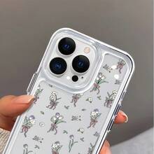 Funda para teléfono Este es un nuevo y elegante espacio transparente hecho de material suave de TPU, adecuado para 16 Pro, 16 Plus, 16 Pro, 16 y 15, 14, 13, 12, 11. Cuenta con un orificio para lente preciso y está diseñado para ser resistente a golpes y caídas. - transparente - Ver 6