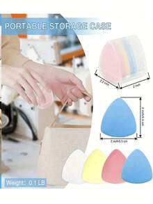 Marcadores de tiza para sastres borrables, lápices de tiza de colores borrables, ideales para costura, bordado, maquillaje y marcado, accesorios de herramientas de costura - Multicolor - Ver 10