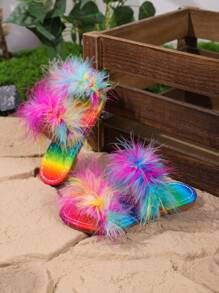 1 双儿童夏季鞋，时尚经典花卉图案，编织交叉，松紧带舒适百搭平底凉鞋，适合各种场合