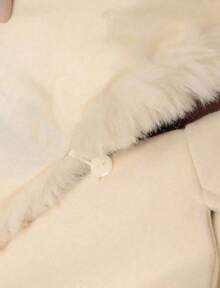 Women's Coat With Furry Collar - apagado - Ver 2