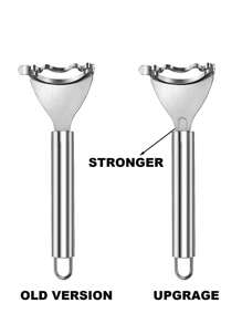 1pc 7in Steel Corn Peeler, Stainless Steel Corn Separator, Corn Peeler, Efficient Corn Peeler, Durable Thresher With Comfortable Ergonomic Handle, Reusable Thresher, Multifunctional Vegetable Peeler, Kitchen Must-Have For Fresh Corn Lovers, Kitchen Gadgets That Can Easily Remove Corn, Household Must-Haves, Creative Kitchen Tools, Space-Saving Design, Corn Peeler, Suitable For Hotels, Restaurants, Bulk Kitchenware And Tableware,