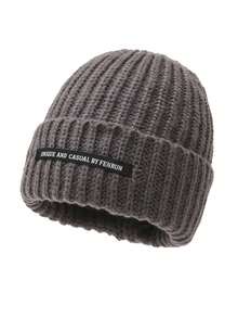 新款厚针织帽，宽松，男女通用，保暖，休闲，时尚，个性化，百搭，涤纶，无帽檐，秋冬 - 帽子 - 查看 15