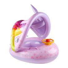 1pc Inflatable Aircraft Seat Cushion, With Steering Wheel, Children's Floating Aircraft Seat For Swimming Pool Parties And Other Scenarios - Multicolor - View 25