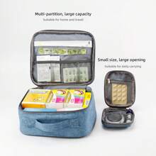 Set de 2 bolsas de primeros auxilios vacías, bolsa de medicina de viaje, bolsa organizadora de suministros médicos, kit portátil para viajes, automóvil, hogar, campamento, oficina, senderismo, actividades al aire libre para bolsa de equipo de emergencia