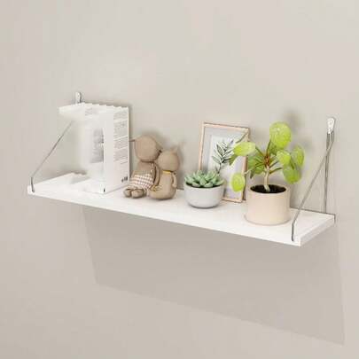 1 件套墙面装饰用浮动搁板、卧室乡村风格木质壁架、浴室农舍式搁板、储物悬挂式搁板、壁挂式搁架单元、悬挂式植物架