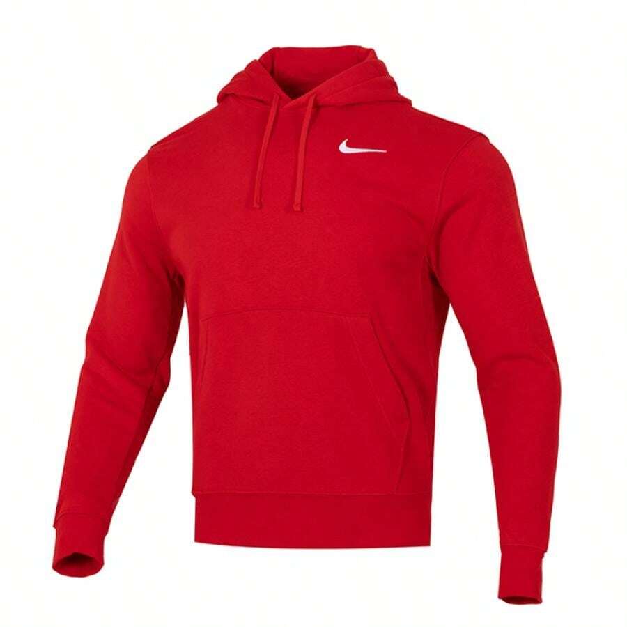 Nike Men's Sweatshirts M NK TM CLUB Sweatshirt PO ZTS Casual Wear Tops Sportswear Everyday Pullover HF1177-657 - Red - View 1